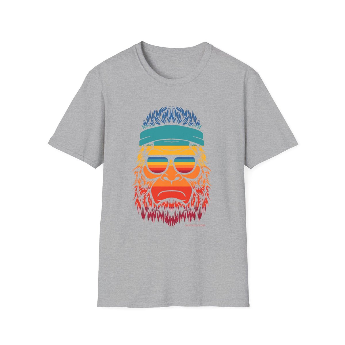 Retro Colorful Bigfoot Sasquatch T-Shirt