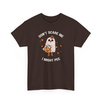 "Don't Scare Me I Might Pee" Halloween T-shirt
