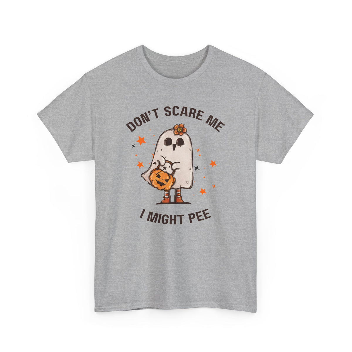 "Don't Scare Me I Might Pee" Halloween T-shirt