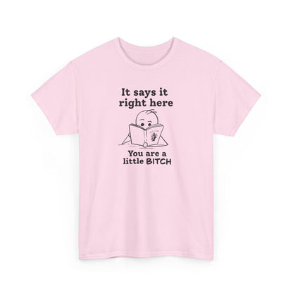 It Says It Right Here: You Are a Little BITCH