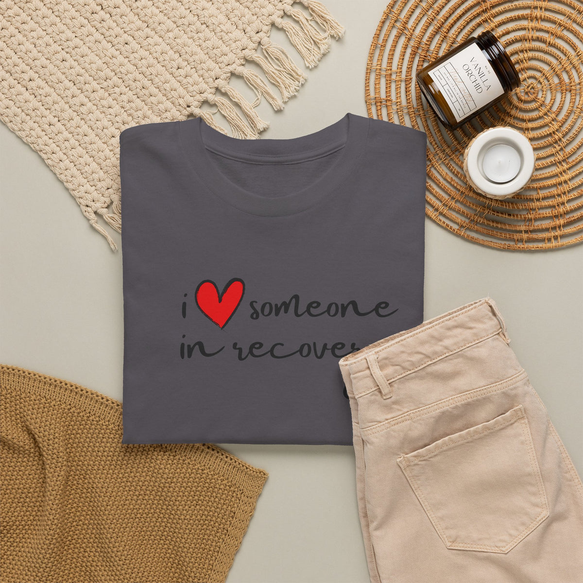 I ❤️ someone in recovery T-Shirt Red heart