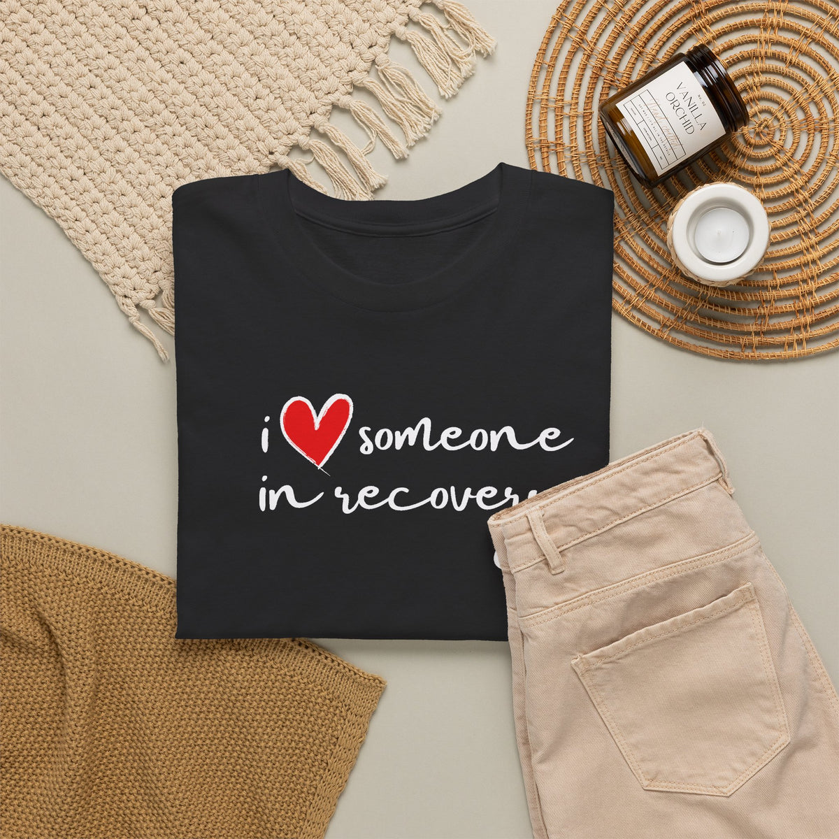 I ❤️ someone in recovery T-Shirt Red heart