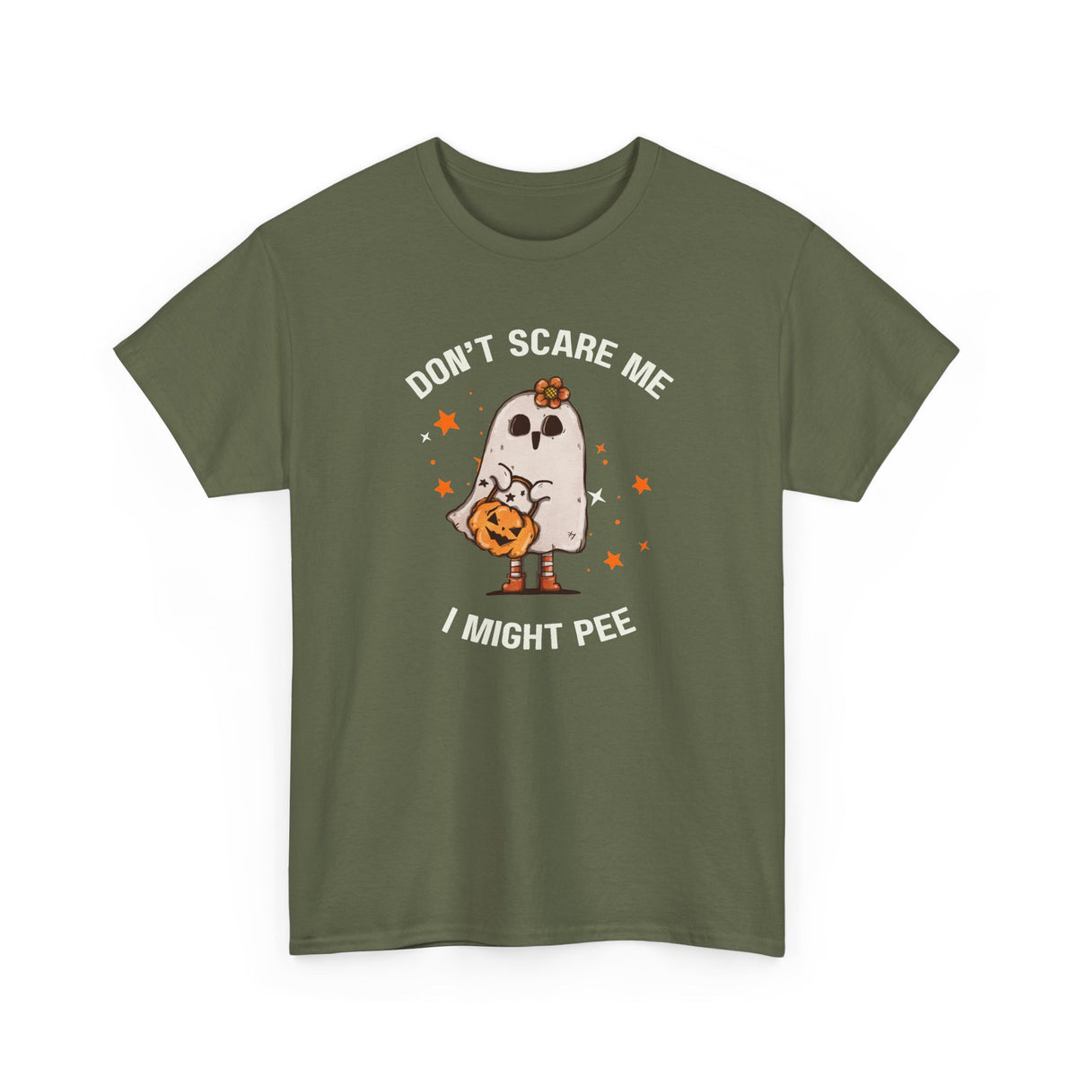 "Don't Scare Me I Might Pee" Halloween T-shirt