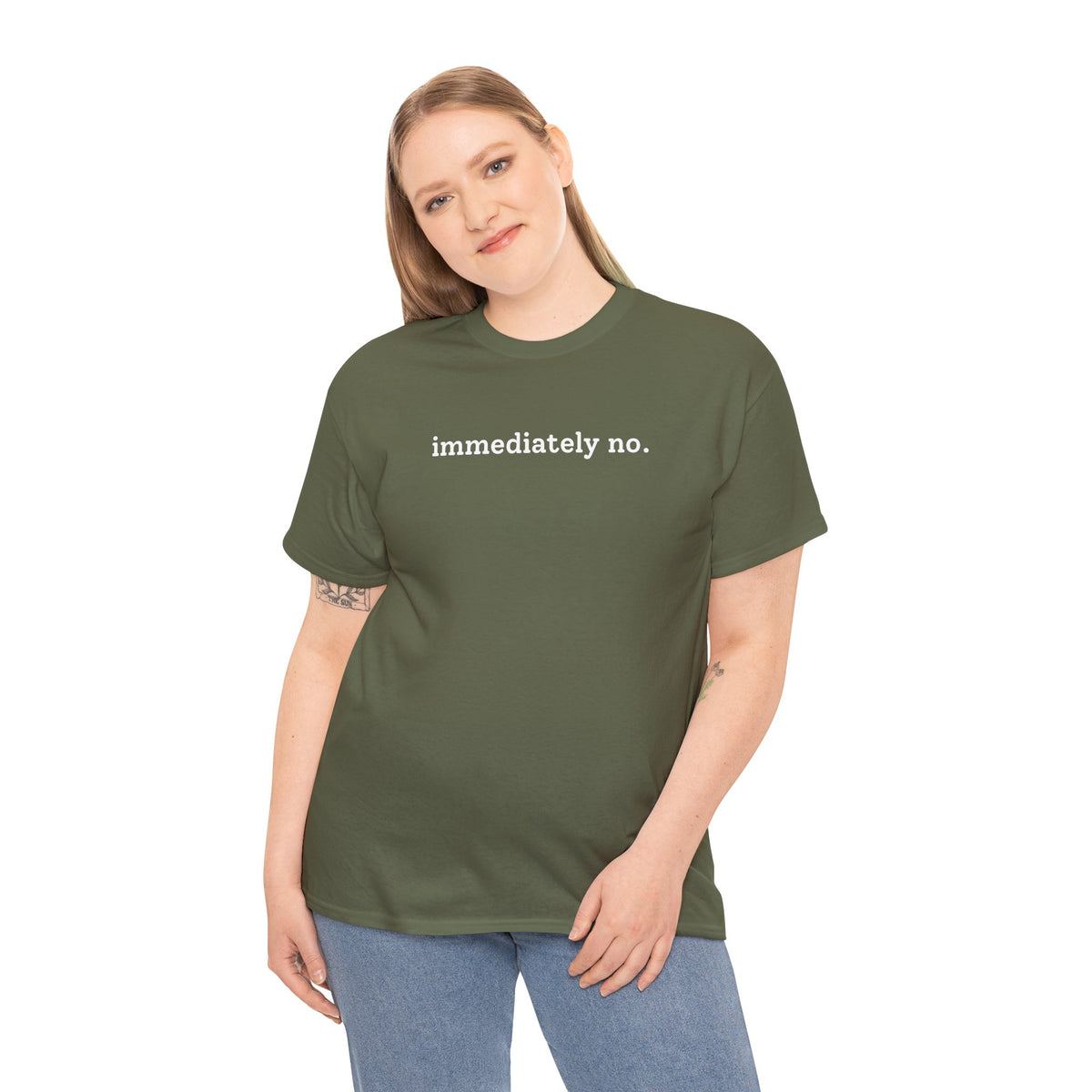 immediately no. T-shirt