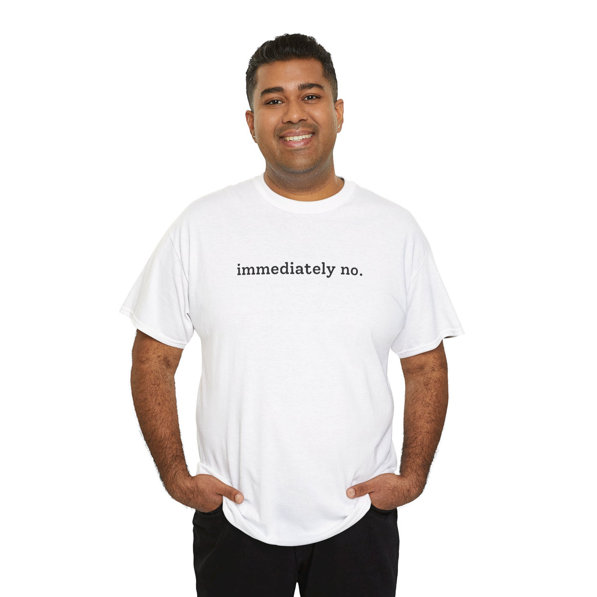 immediately no. Minimalist Statement T‑Shirt