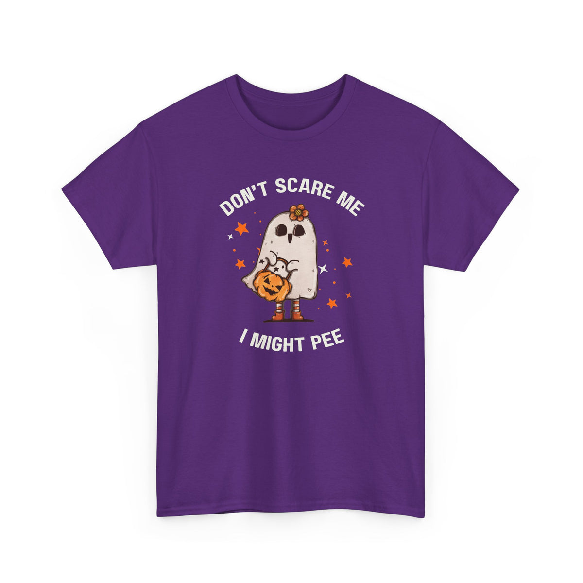 "Don't Scare Me I Might Pee" Halloween T-shirt
