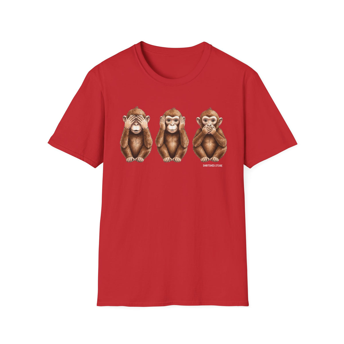3 Wise Monkeys T-Shirt —