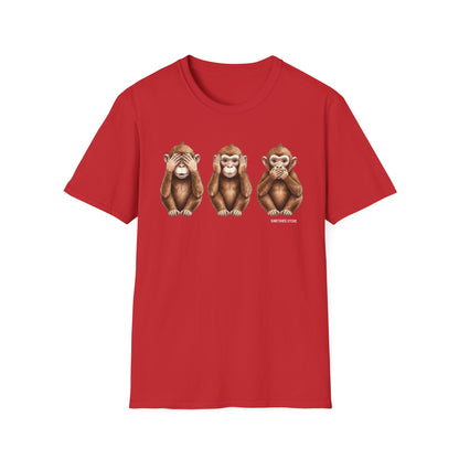 3 Wise Monkeys T-Shirt —