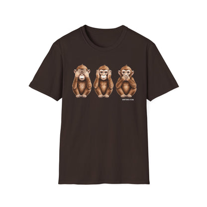 3 Wise Monkeys T-Shirt —