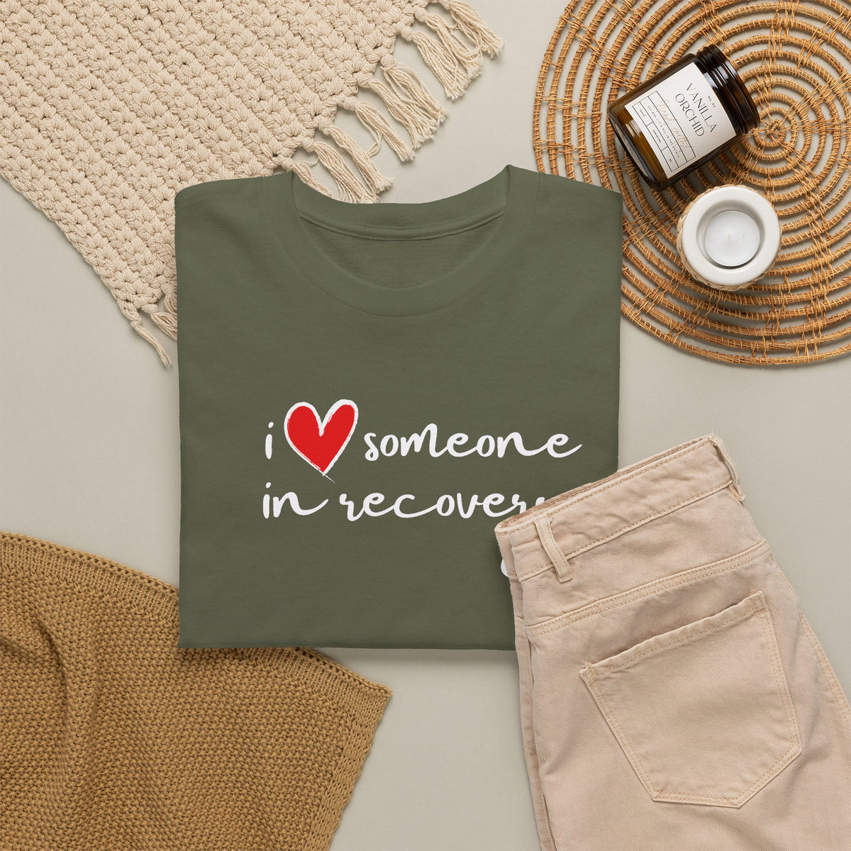 I ❤️ someone in recovery T-Shirt Red heart
