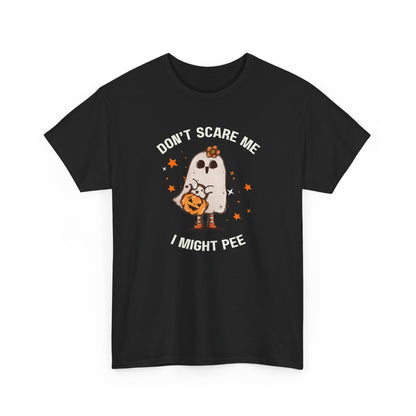 "Don't Scare Me I Might Pee" Halloween T-shirt
