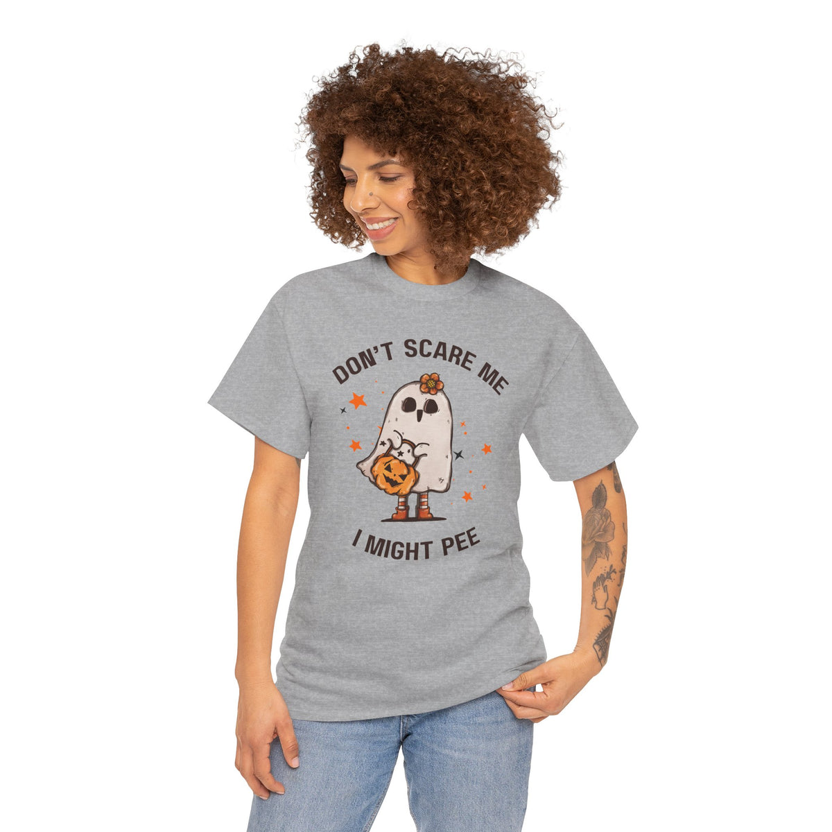 "Don't Scare Me I Might Pee" Halloween T-shirt