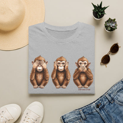 3 Wise Monkeys T-Shirt —