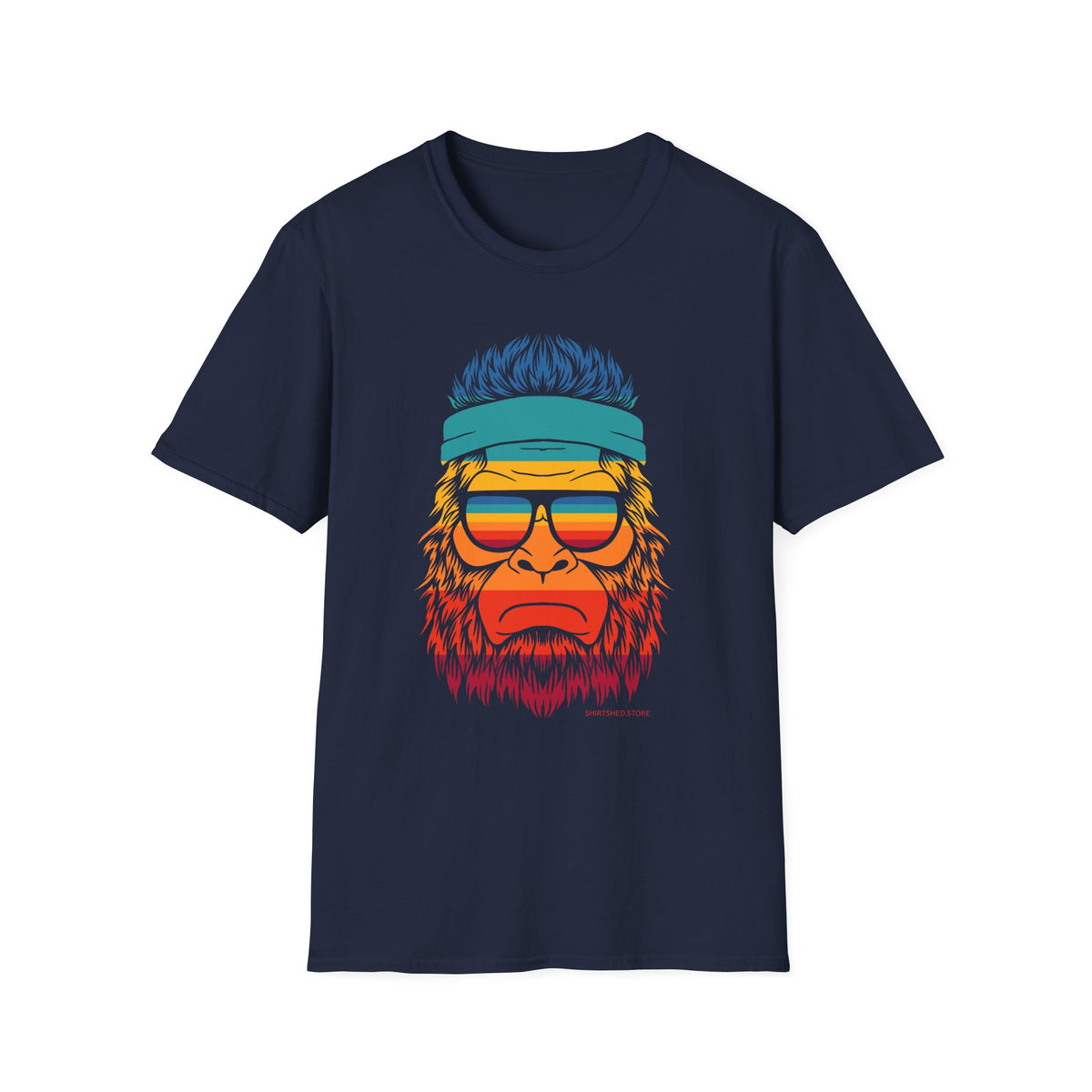 Retro Colorful Bigfoot Sasquatch T-Shirt
