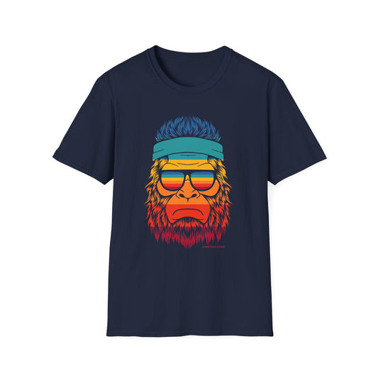 Retro Colorful Bigfoot Sasquatch T-Shirt