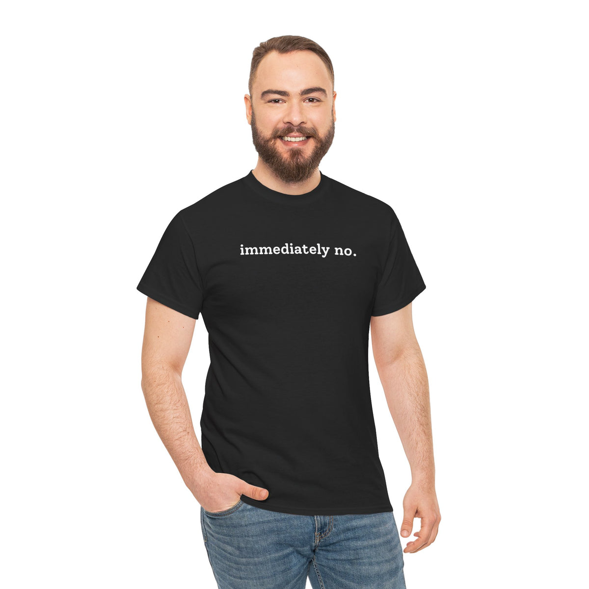immediately no. T-shirt