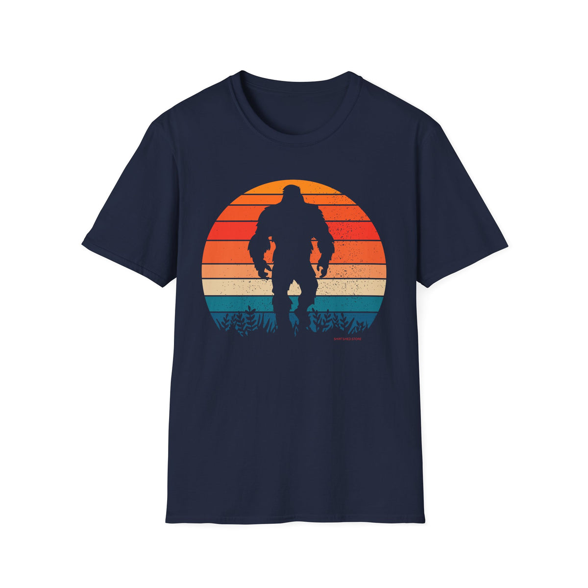Retro Bigfoot Sasquatch Sunset T-Shirt
