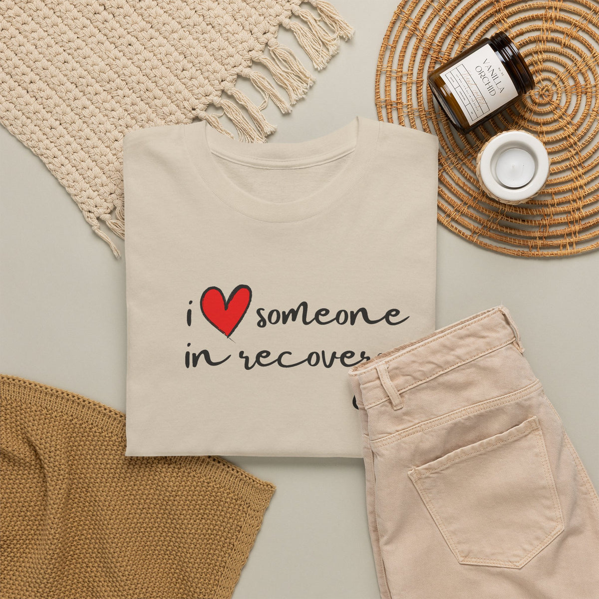 I ❤️ someone in recovery T-Shirt Red heart