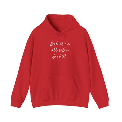 Look at me all sober & shit" Hoodie