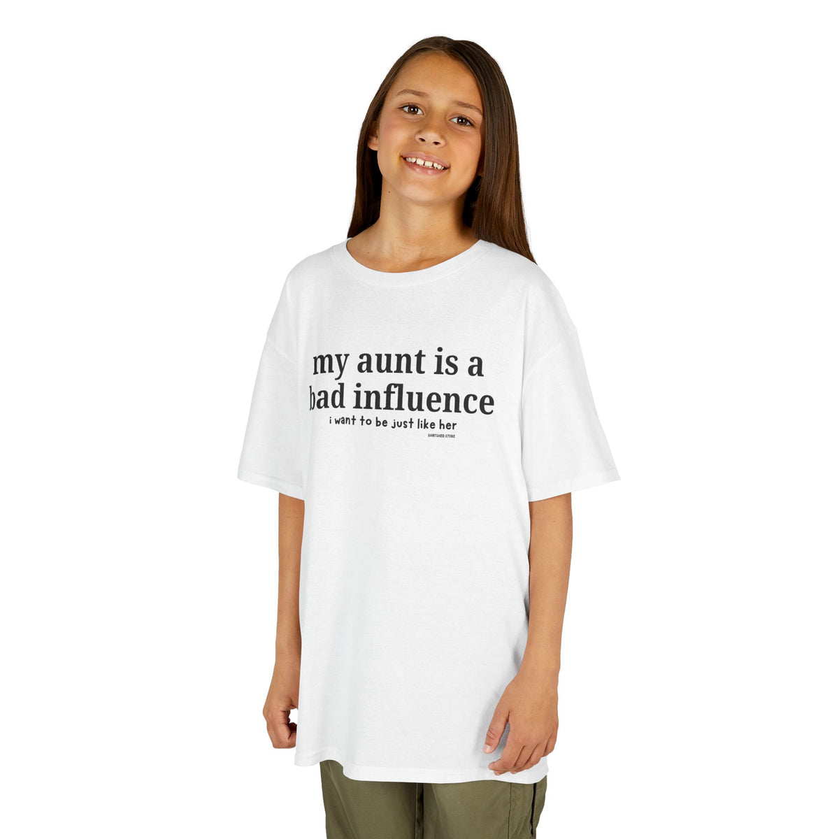 My Aunt Is a Bad Influence - Kids T-shirt