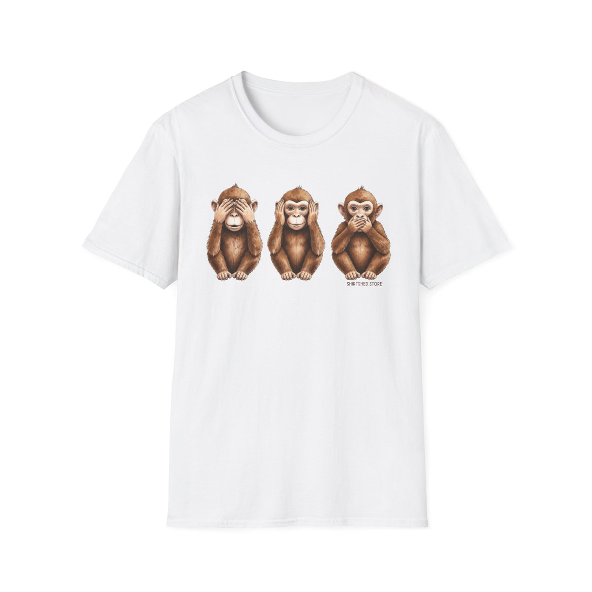 3 Wise Monkeys T-Shirt —