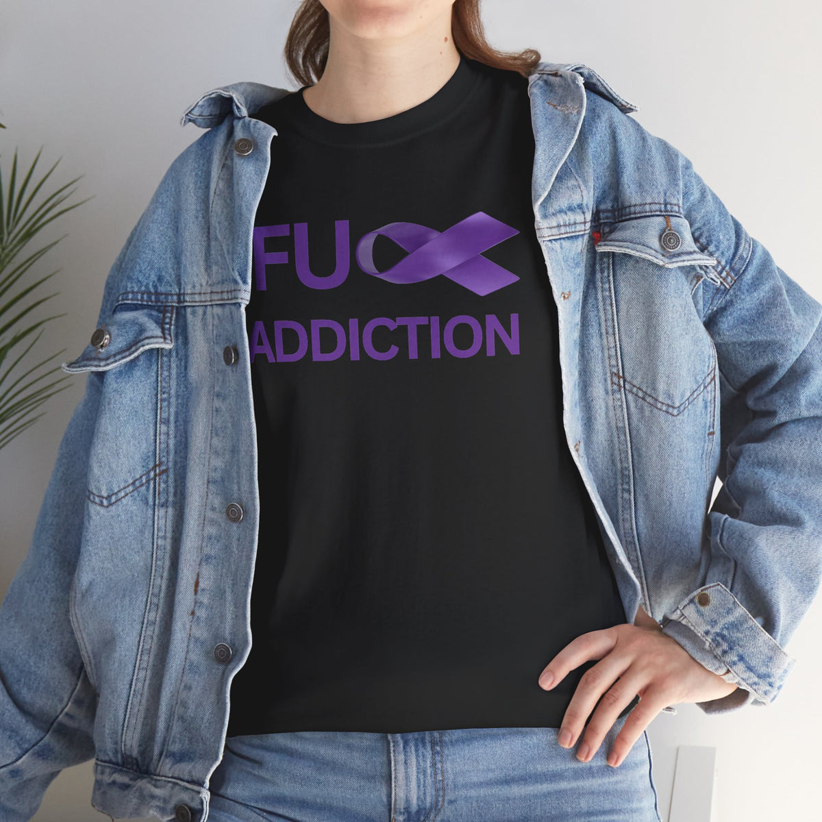 Fu** Addiction — Recovery Ribbon T-shirt