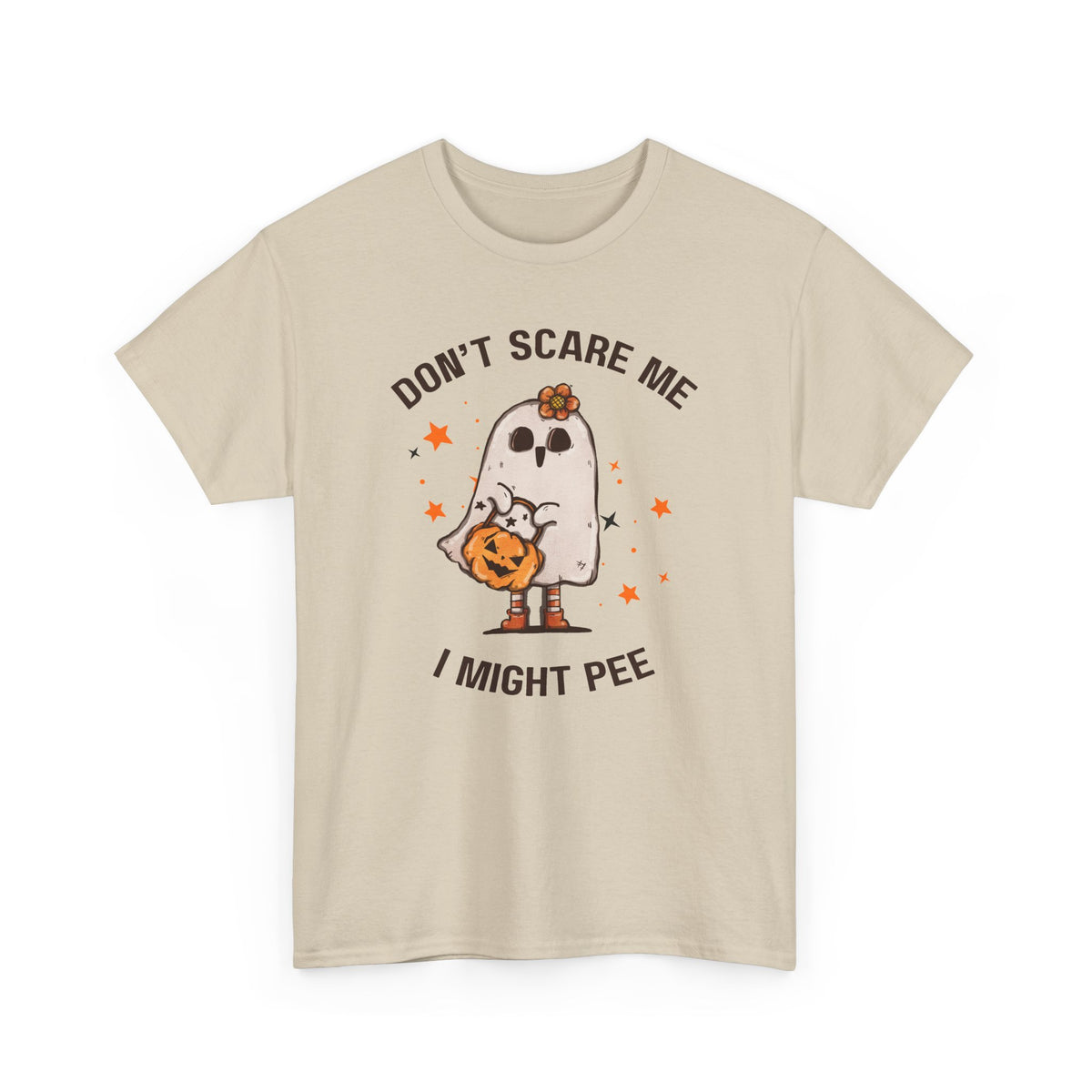 "Don't Scare Me I Might Pee" Halloween T-shirt