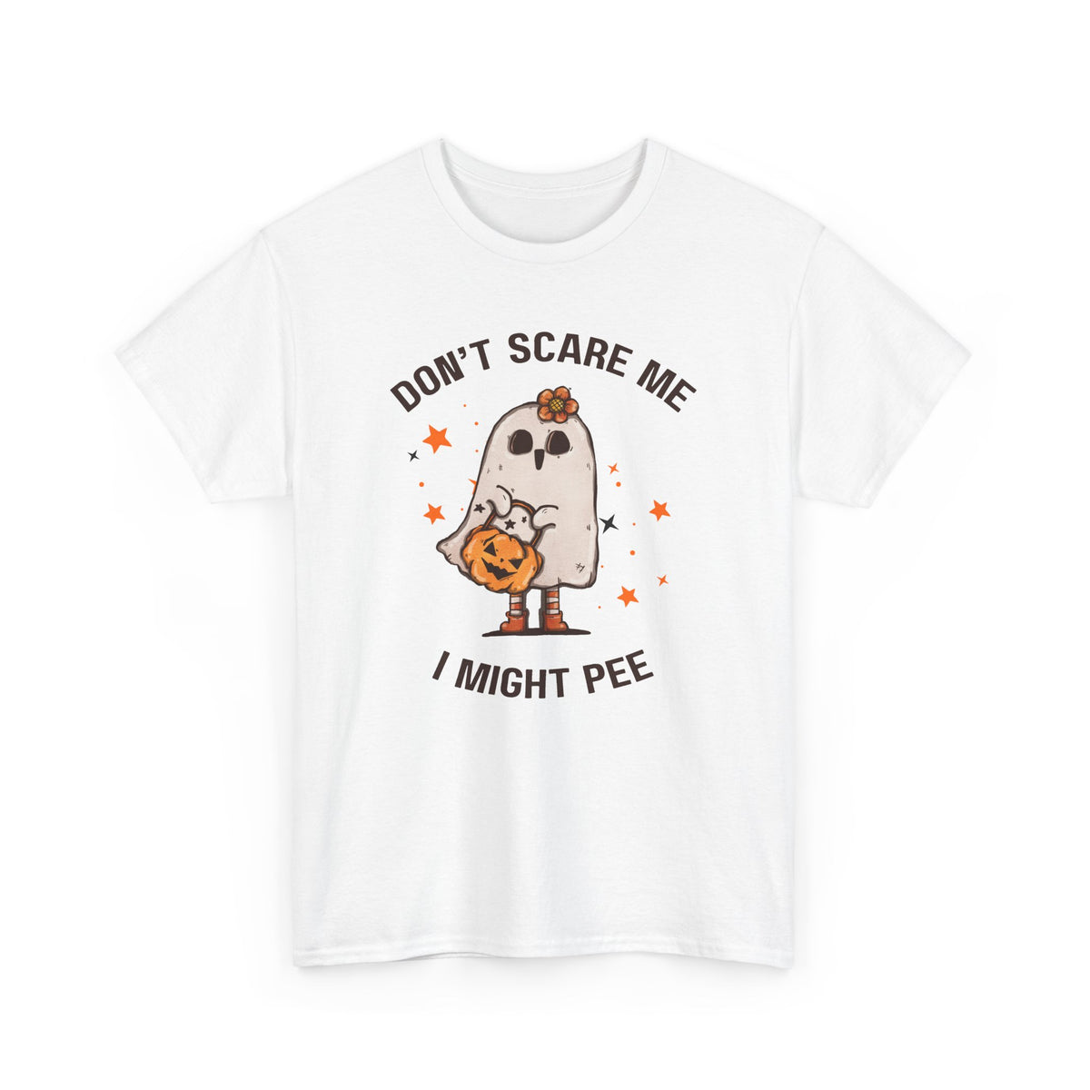 "Don't Scare Me I Might Pee" Halloween T-shirt