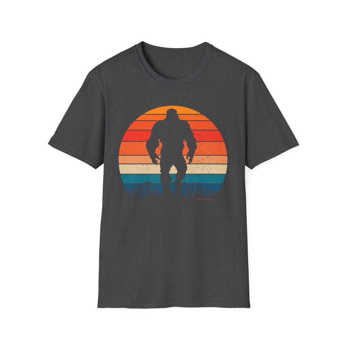 Retro Bigfoot Sasquatch Sunset T-Shirt
