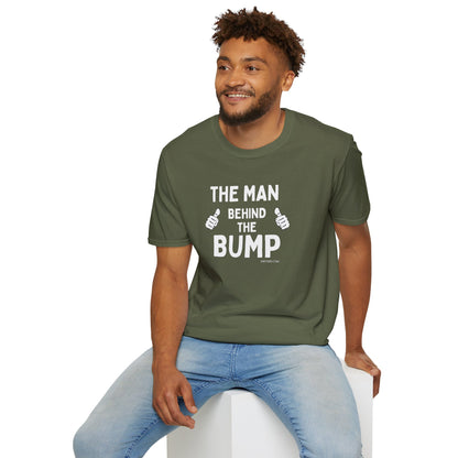 The Man Behind the Bump | Funny Dad-to-Be T-Shirt