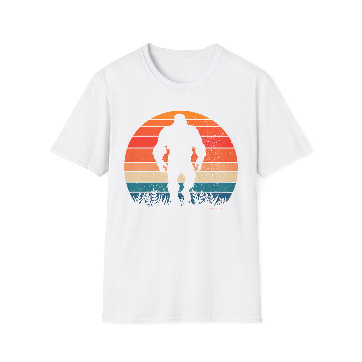 Retro Bigfoot Sasquatch Sunset T-Shirt