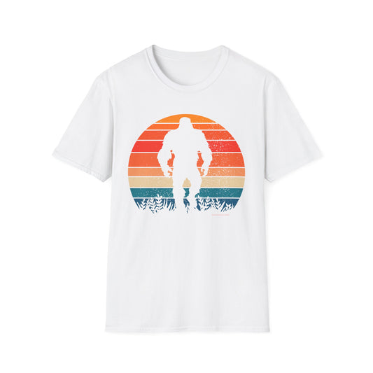Retro Bigfoot Sasquatch Sunset T-Shirt